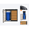 ZABUDOWA ŚMIETNIKOWA 2x120L kolor DREWNO